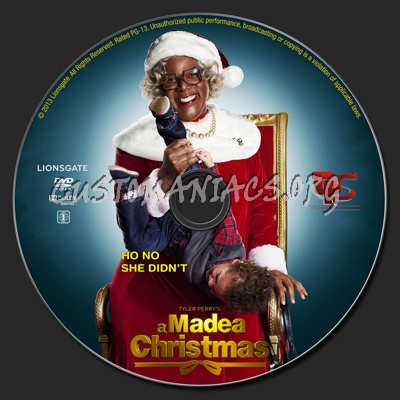 Tyler Perry's A Madea Christmas dvd label