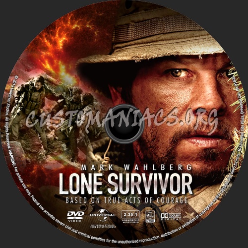 Lone Survivor (2013) dvd label