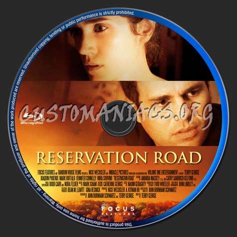 Reservation Road blu-ray label