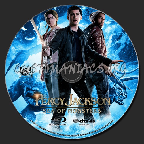 Percy Jackson - Sea Of Monsters blu-ray label