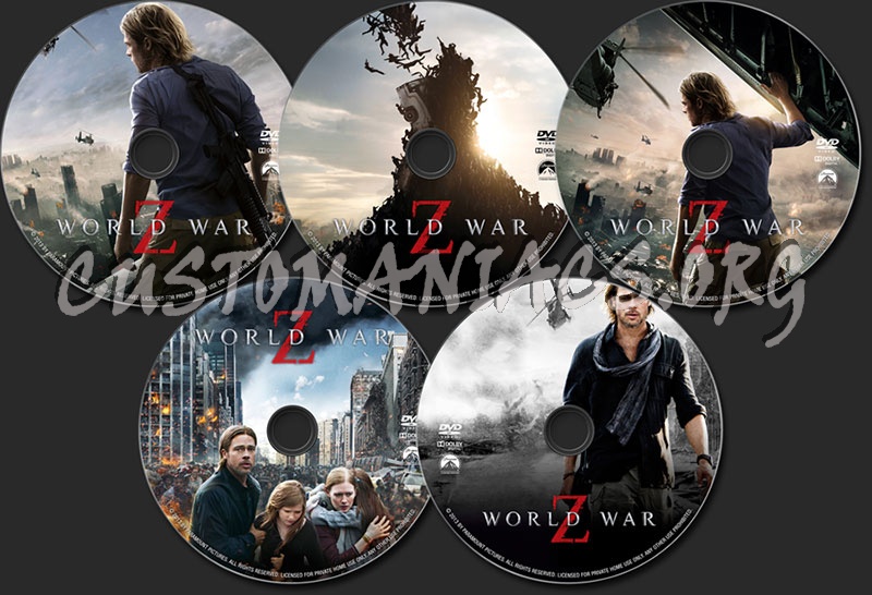 World War Z dvd label