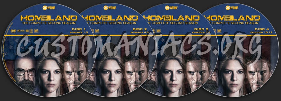 Homeland - Season 2 dvd label