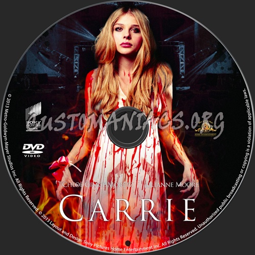 Carrie dvd label