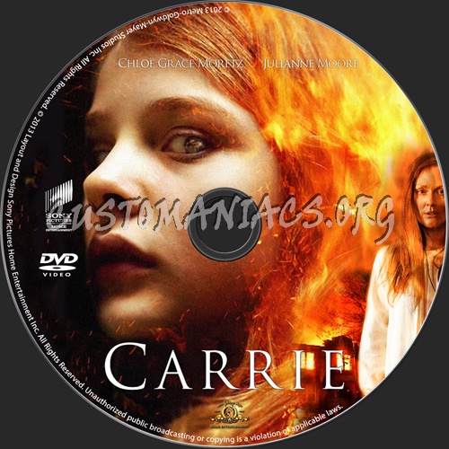 Carrie dvd label