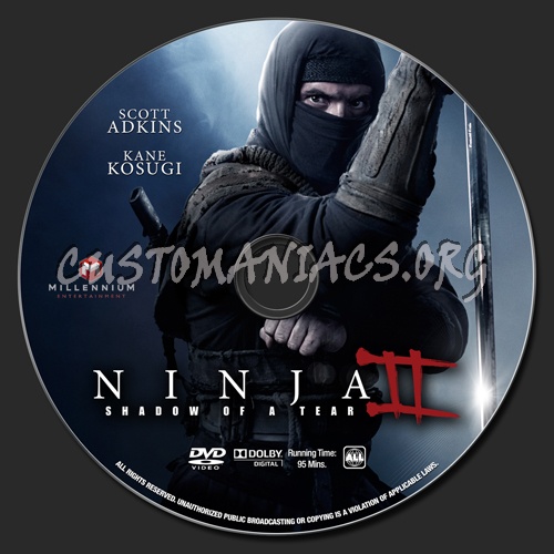 Ninja 2: Shadow of a Tear dvd label