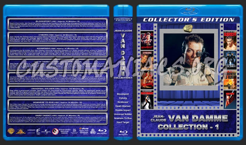 Jean-Claude Van Damme - Collection 1 blu-ray cover