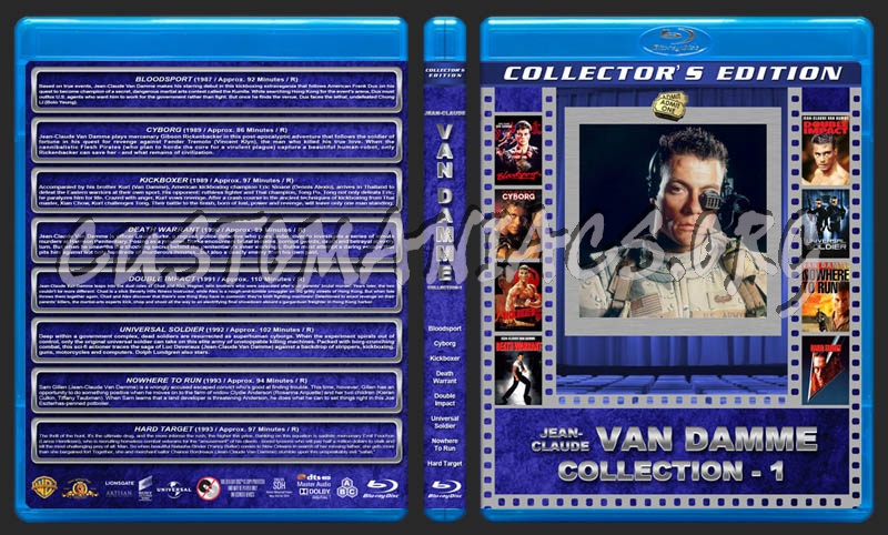 Jean-Claude Van Damme - Collection 1 blu-ray cover