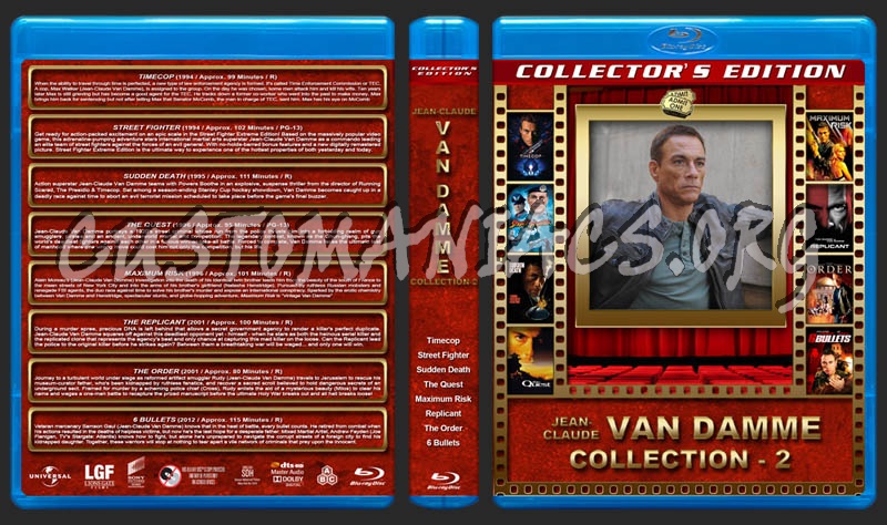 Jean-Claude Van Damme - Collection 2 blu-ray cover