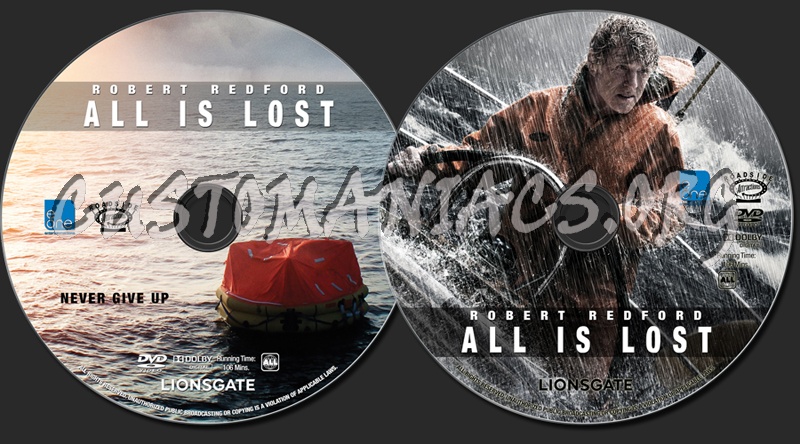 All Is Lost dvd label