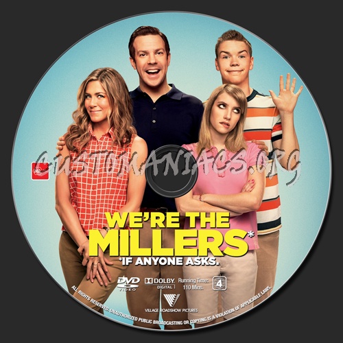 We're The Millers dvd label