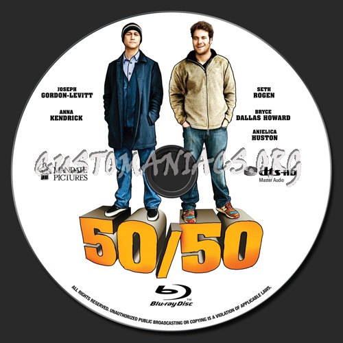 50/50 blu-ray label