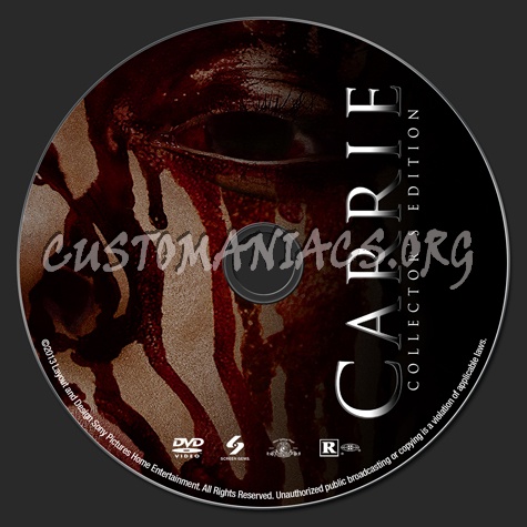 Carrie (2013) dvd label