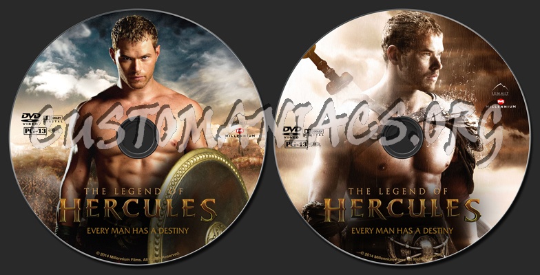 The Legend Of Hercules dvd label