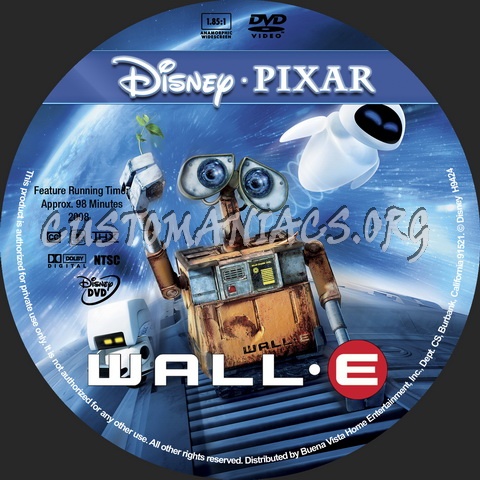 Wall-E - Animation Collection dvd label