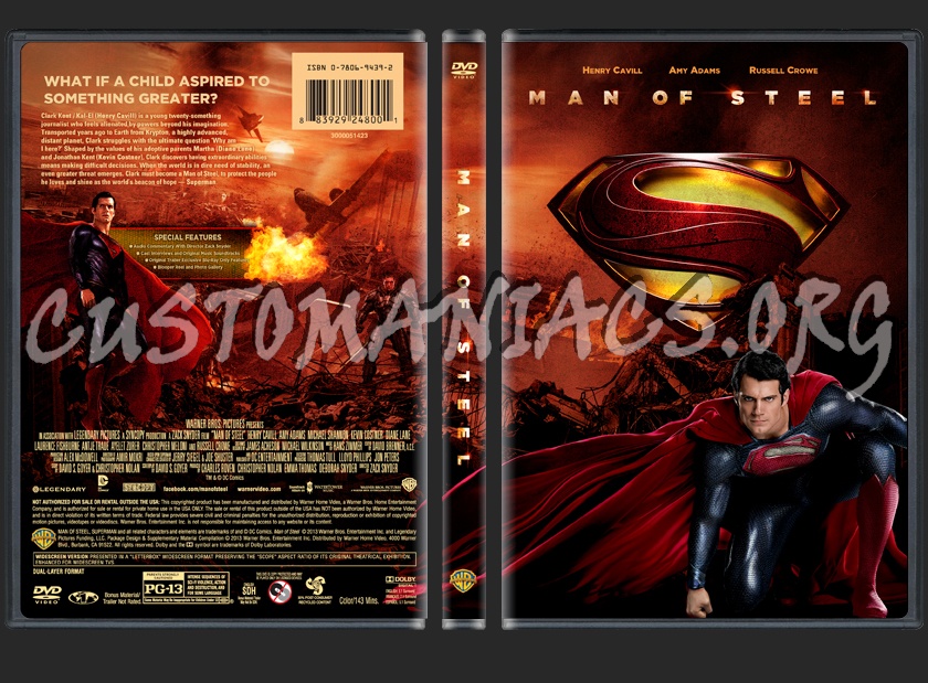 Man of Steel dvd cover