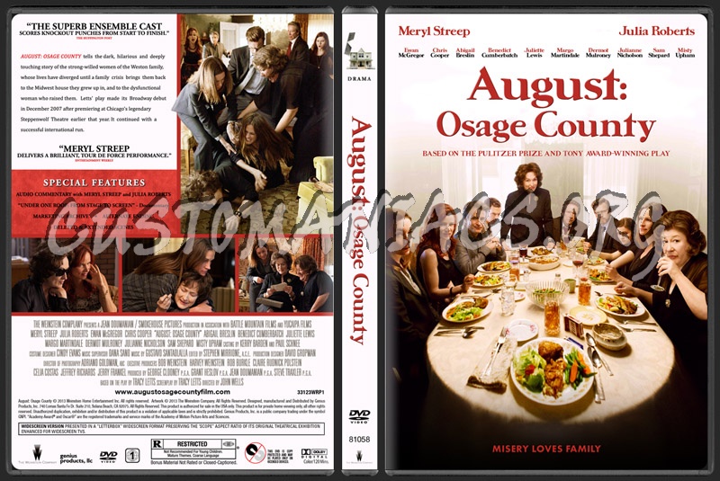 August: Osage County dvd cover