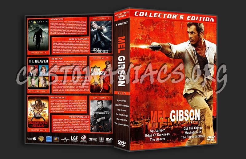 Mel Gibson Collection - Set 5 dvd cover