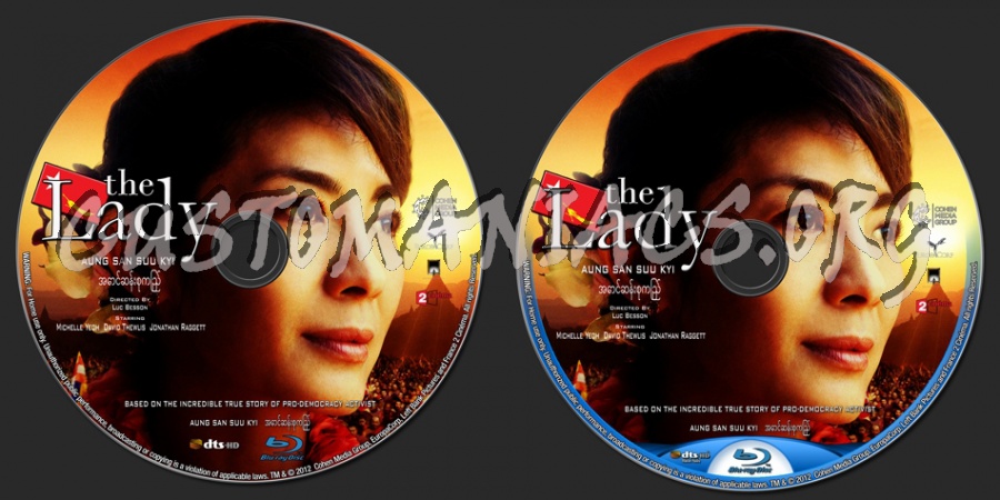 The Lady (2012) blu-ray label