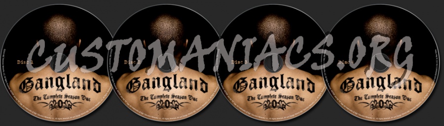 Gangland Season 1 dvd label