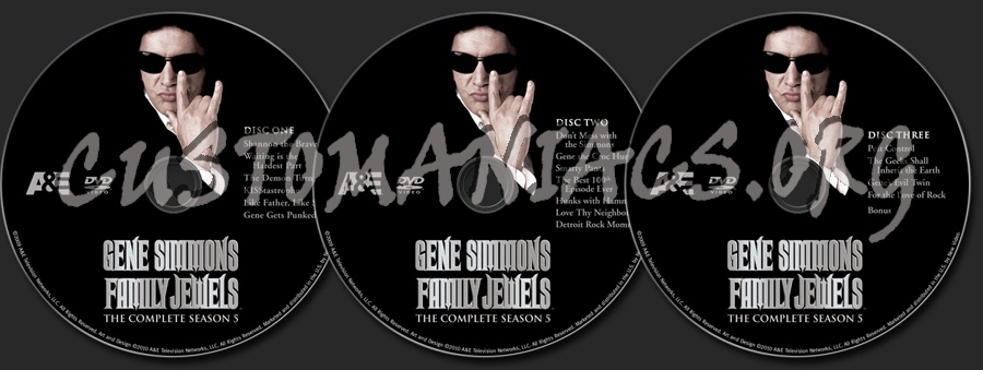 Gene Simmons Family Jewels Season 5 dvd label