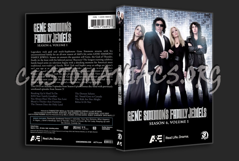 Gene Simmons Family Jewels Season 6 Volume 1 dvd cover