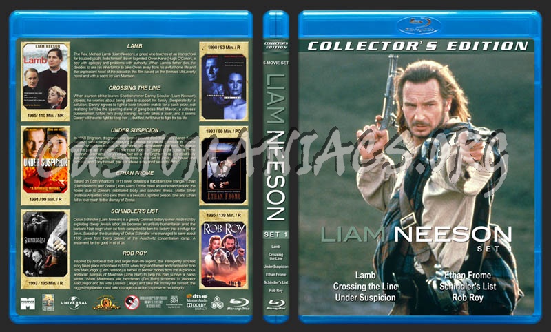 Liam Neeson Collection - Set 1 blu-ray cover