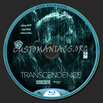 Transcendence blu-ray label