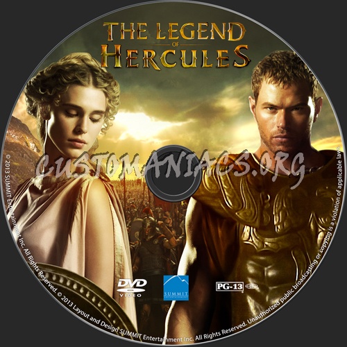 The Legend of Hercules dvd label