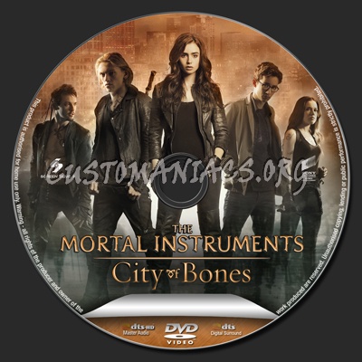 The Mortal Instruments: City of Bones dvd label