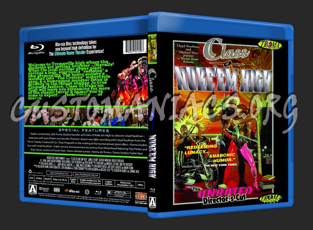 Class Of Nuke Em High blu-ray cover