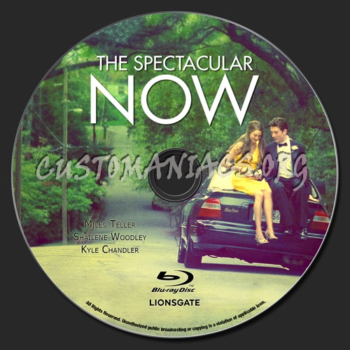 The Spectacular Now blu-ray label