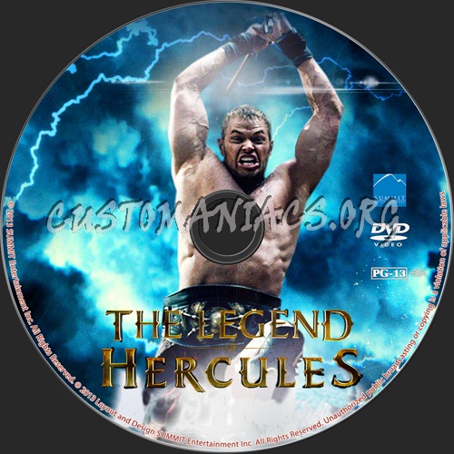 The Legend of Hercules dvd label