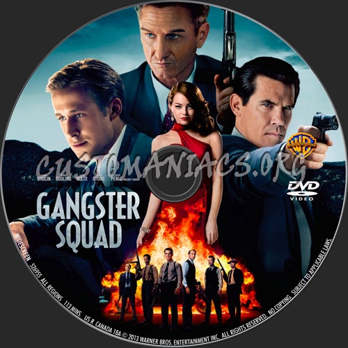 Gangster Squad dvd label