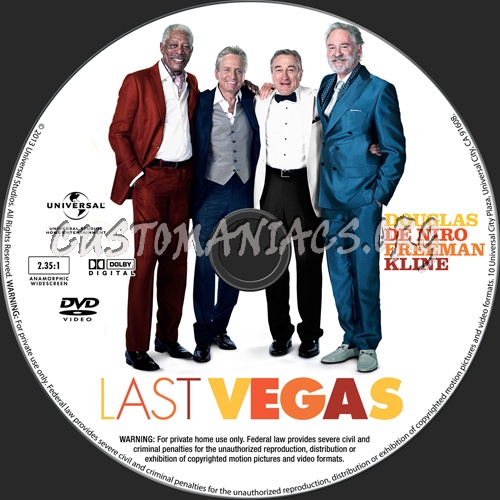 Last Vegas dvd label