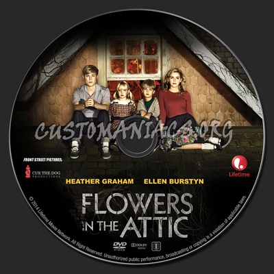 Flowers in the Attic (2014) dvd label