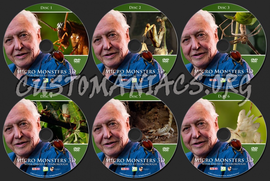 Micro Monsters 3D with David Attenborough dvd label