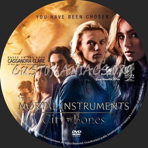 Mortal Instruments, The: City Of Bones dvd label