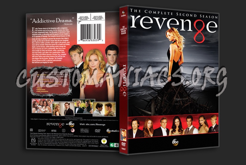 Revenge Season 2 dvd cover