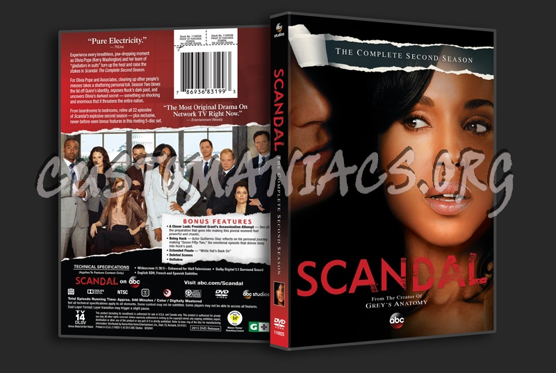 Scandal Season 2 dvd cover