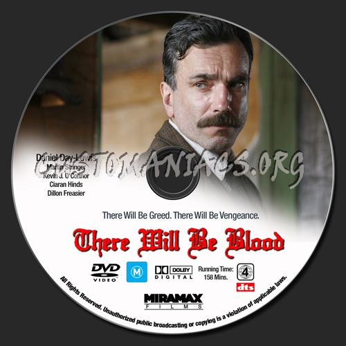 There Will Be Blood dvd label