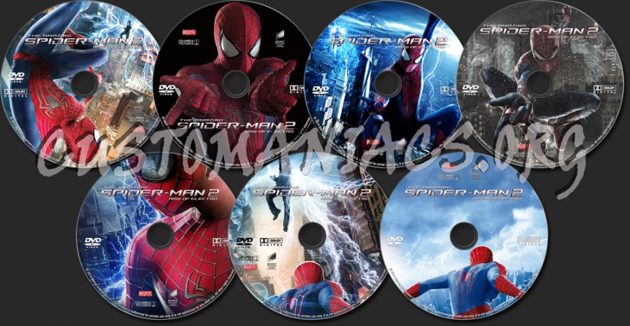 The Amazing Spider-man 2: Rise of Electro dvd label