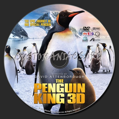 The Penguin King 3D dvd label