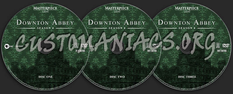 Downton Abbey - Season 4 dvd label