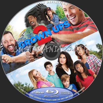 Grown Ups 2 blu-ray label