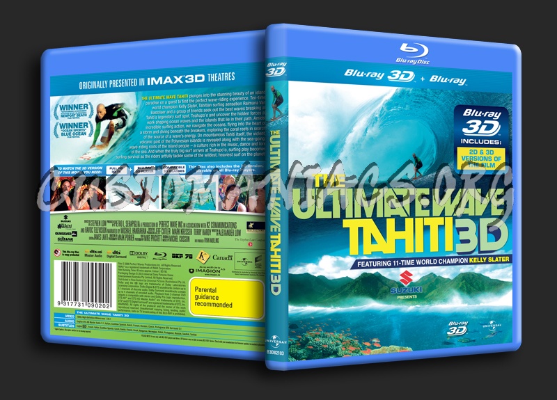 The Ultimate Wave Tahiti 3D blu-ray cover