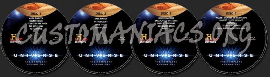 The Universe Season 2 blu-ray label