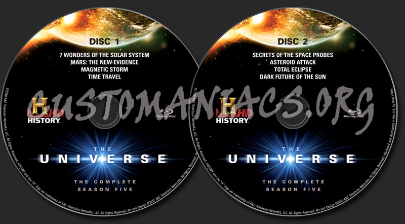 The Universe Season 5 blu-ray label