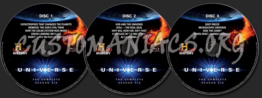 The Universe Season 6 blu-ray label