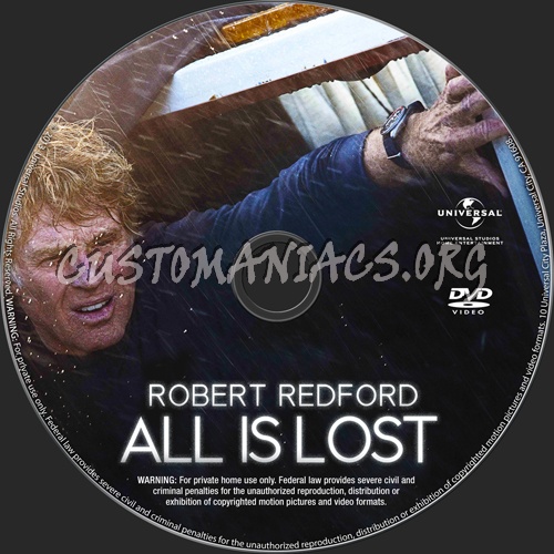 All Is Lost dvd label