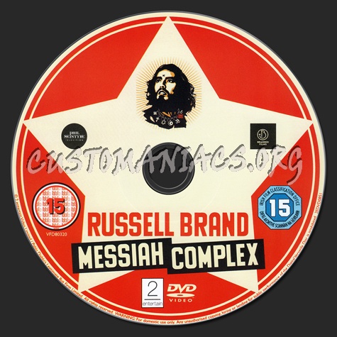 Russell Brand Messiah Complex dvd label